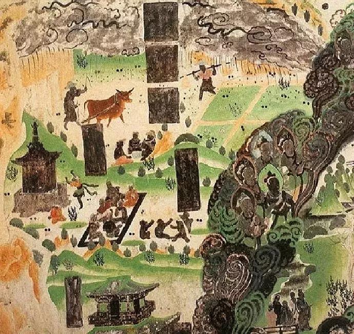 敦煌壁画唐代佛塔,敦煌壁画佛塔