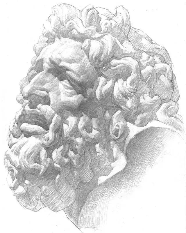 画素描不画脸,画素描总是画不深入