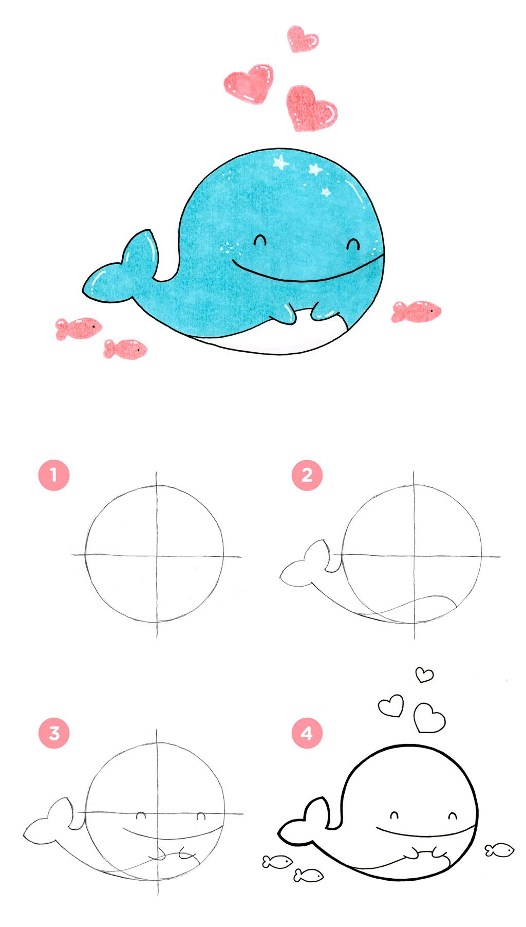 卡通图片动物大全可爱简单萌萌哒,简单画教程可爱小动物