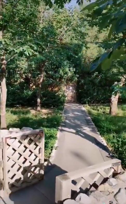 华为小公主和洪晃隔空撞衫，一个秀豪宅外的雪山，一个豪宅里遛狗