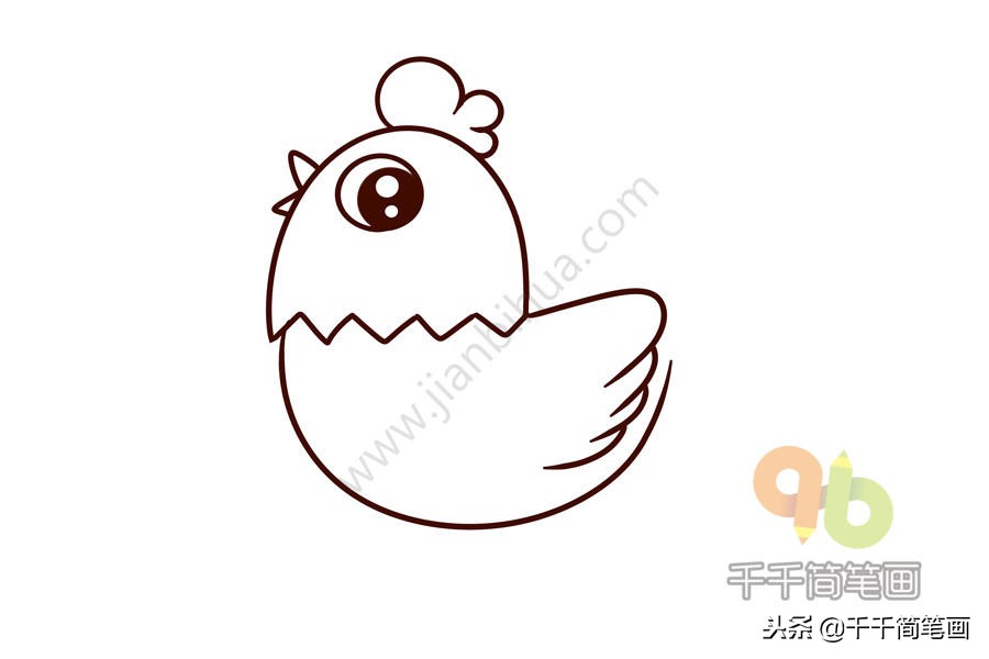 画大公鸡和小鸡的简笔画,大公鸡的多种简笔画