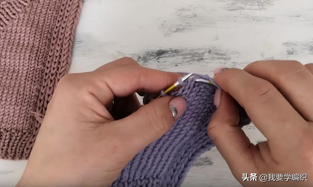 从下往上织暗口袋怎样编织,织口袋的教程