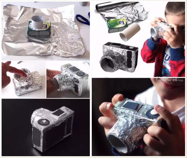 给孩子玩锡箔纸,亲子锡箔纸