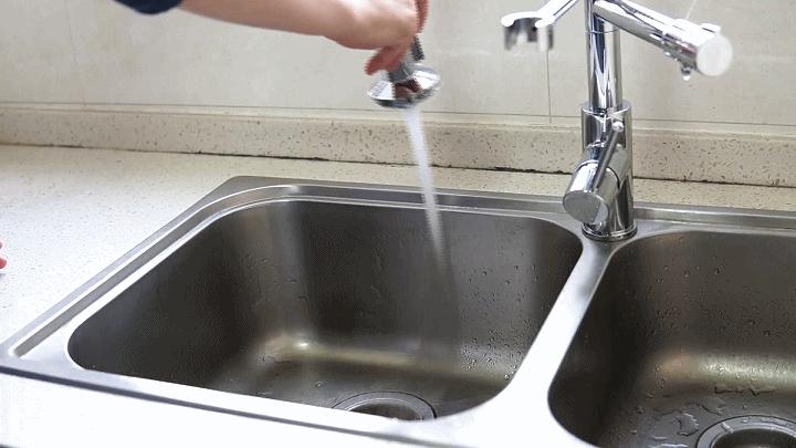 厨房双孔冷热二合一水龙头安装,厨房水龙头冷热两用自己动手安装