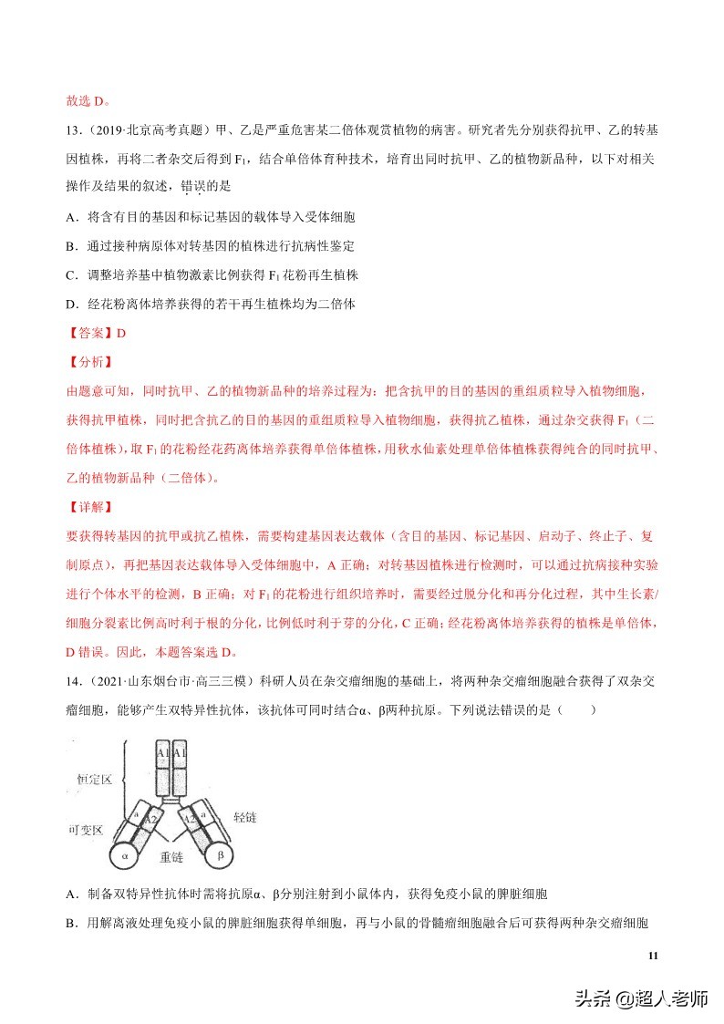 2024生物高考10大热点主题,生物江苏新高考复习资料2025