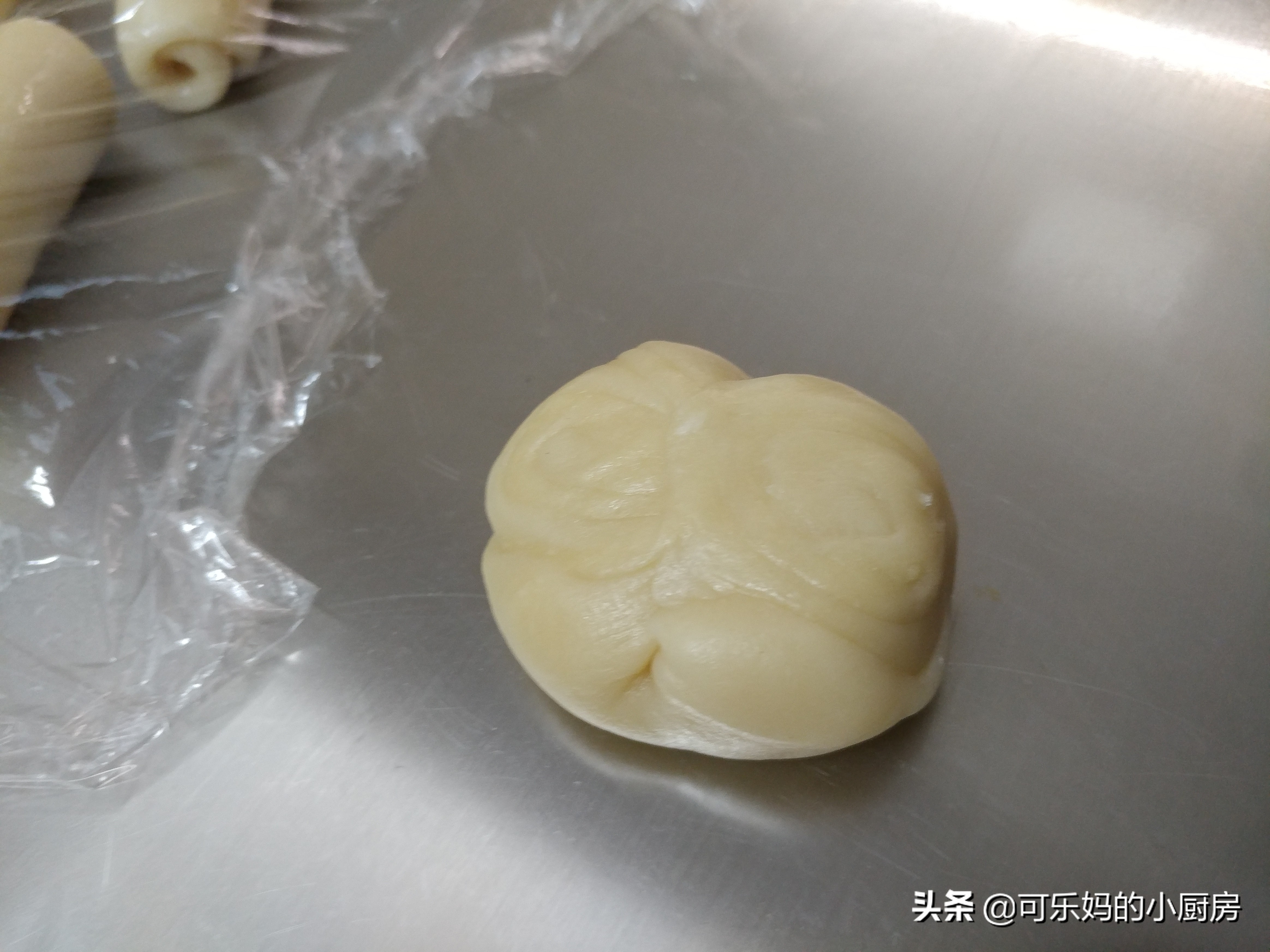 千层中式酥皮点心制作视频,蛋挞皮做绿豆酥饼