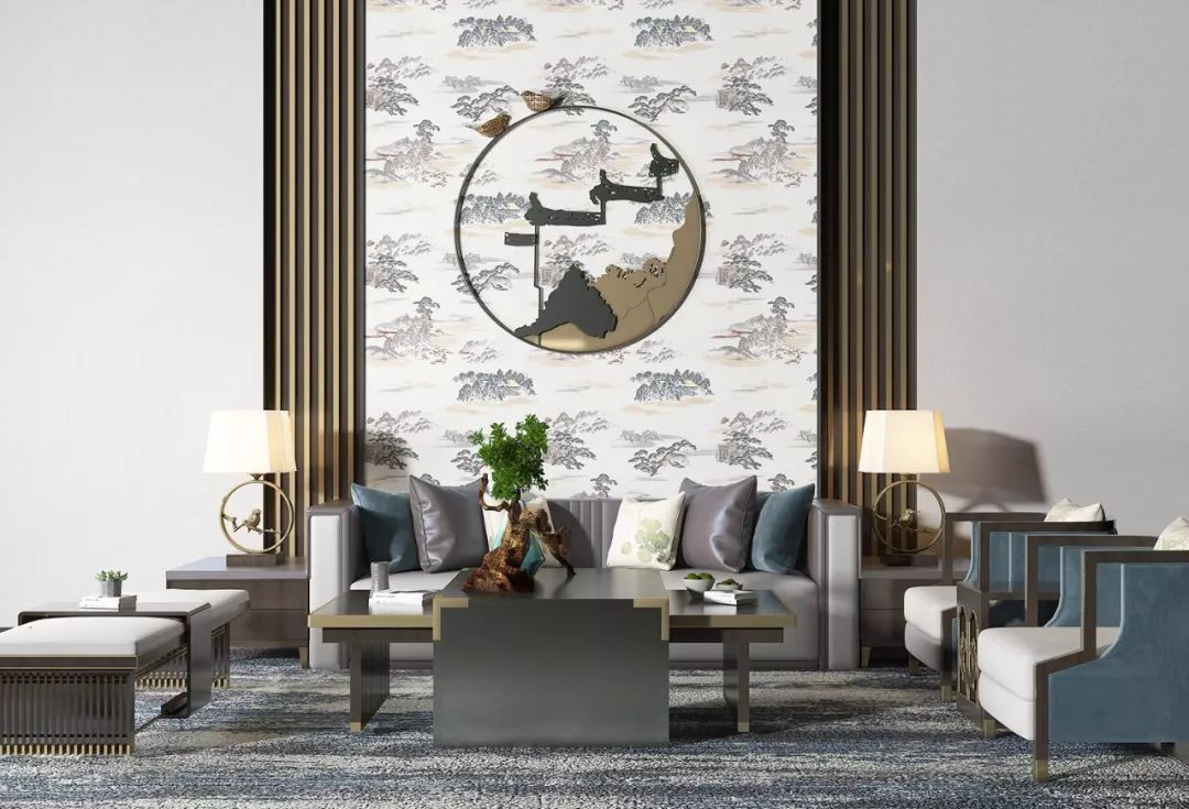 凯悦家居布艺效果图,凯悦新中式窗帘效果图