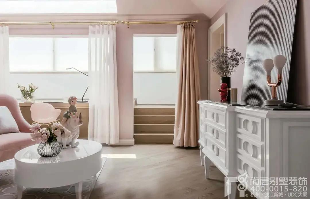 家居使用浪漫马卡龙色带，私享别墅另一种生活