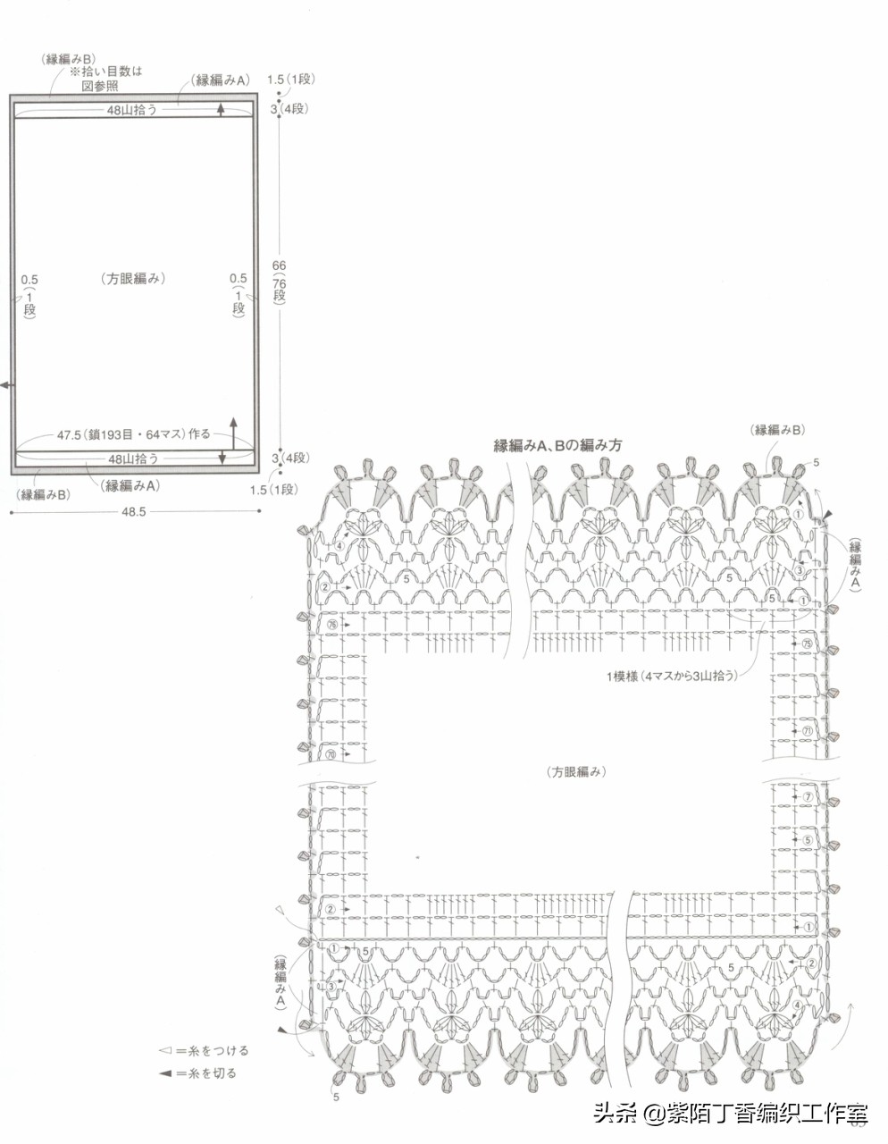 钩针钩简单的沙发巾,桌布和沙发巾的钩针教程