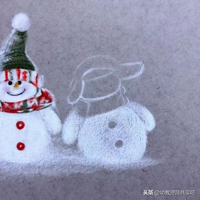 圣诞节雪人醒图绘画教程,怎么画简单的圣诞雪人