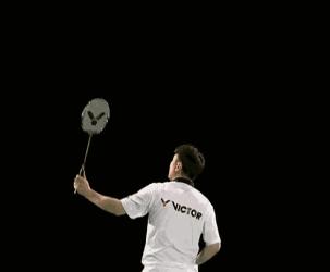 杜教练反手羽毛球高远球,左手羽毛球接反手高远球