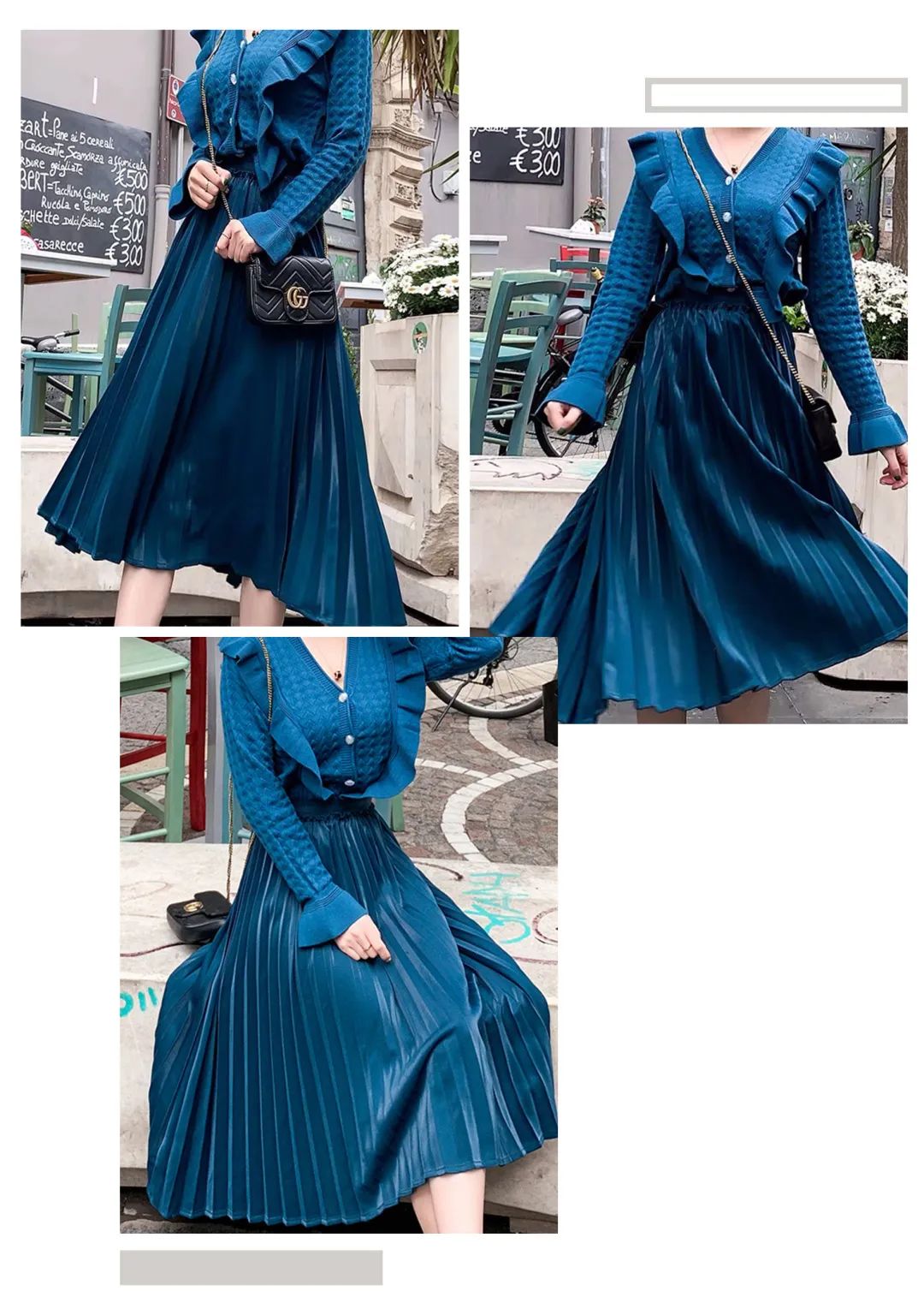 半裙秋冬款小个子连衣裙,春夏裙子推荐显瘦