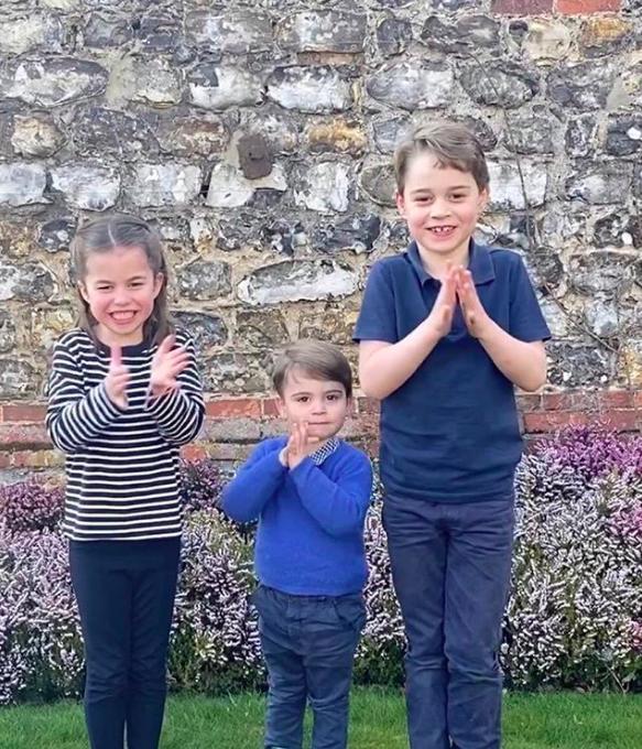 乔治王子三兄妹掀全球拍掌风支持抗疫，网友致梅根：这才是正能量