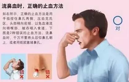 正确治疗鼻出血,有什么方法快速治疗鼻出血