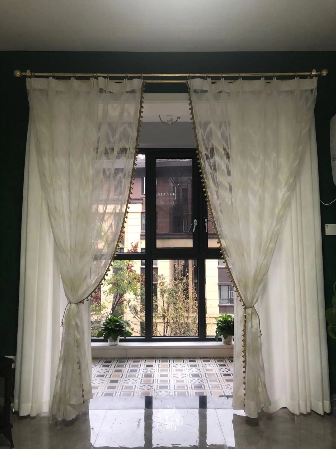 金地三千府别墅装修庭院实景,金地三千府装修设计案例效果图