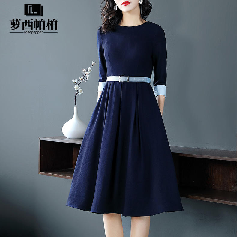 早秋新款女装40岁女人穿搭裙子,早秋40岁气质女人穿搭