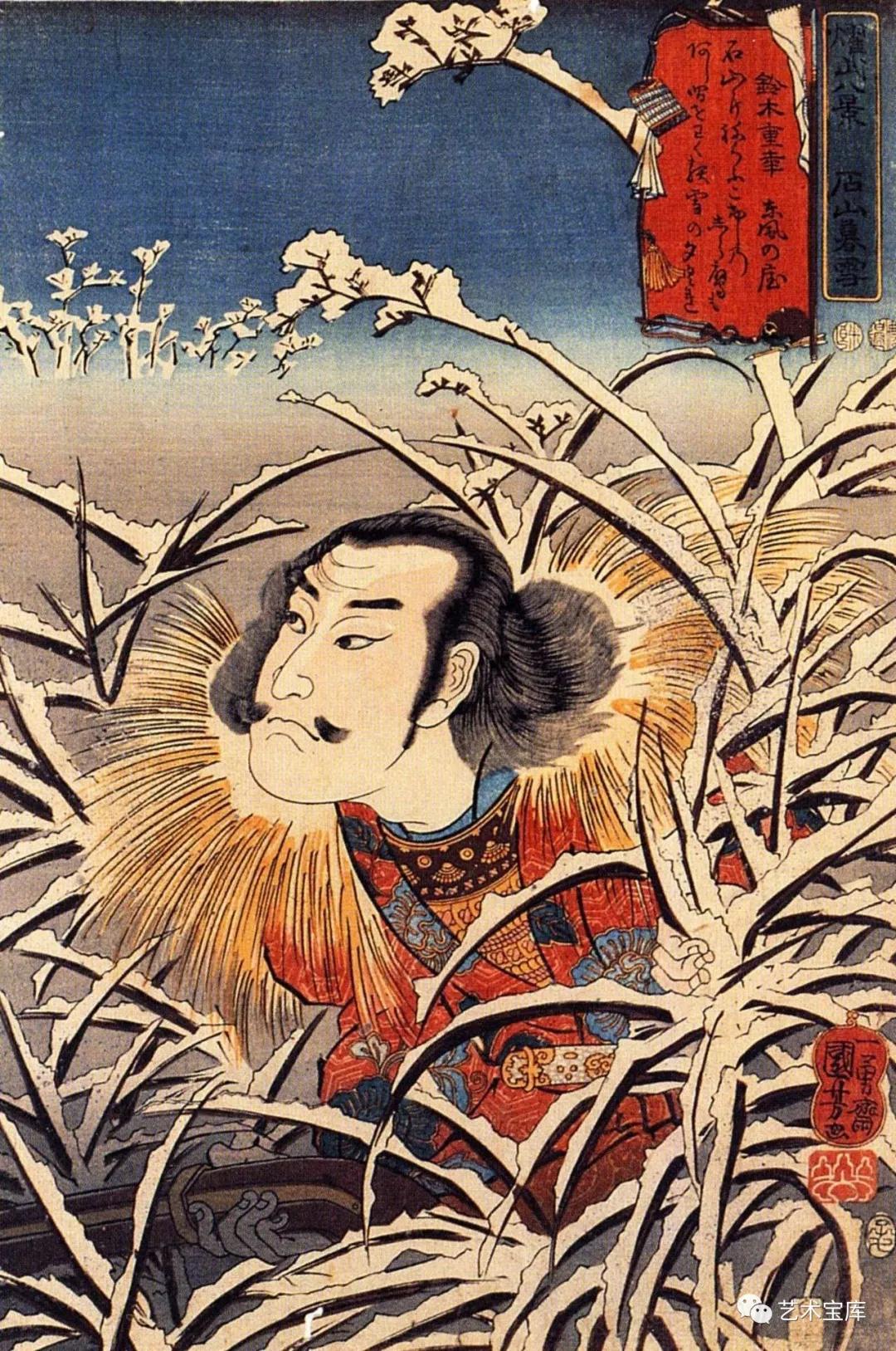 歌川国芳浮世绘中的源氏物语,西方美术史的画家