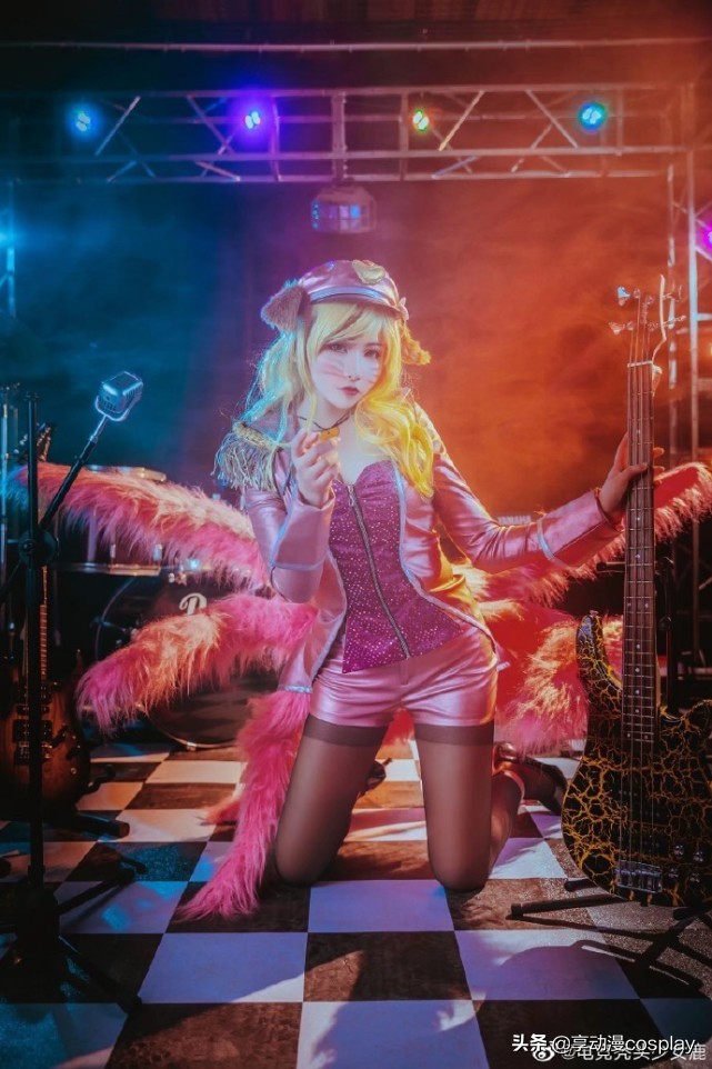 英雄联盟kda女团阿狸cosplay,英雄联盟阿狸偶像歌手cos