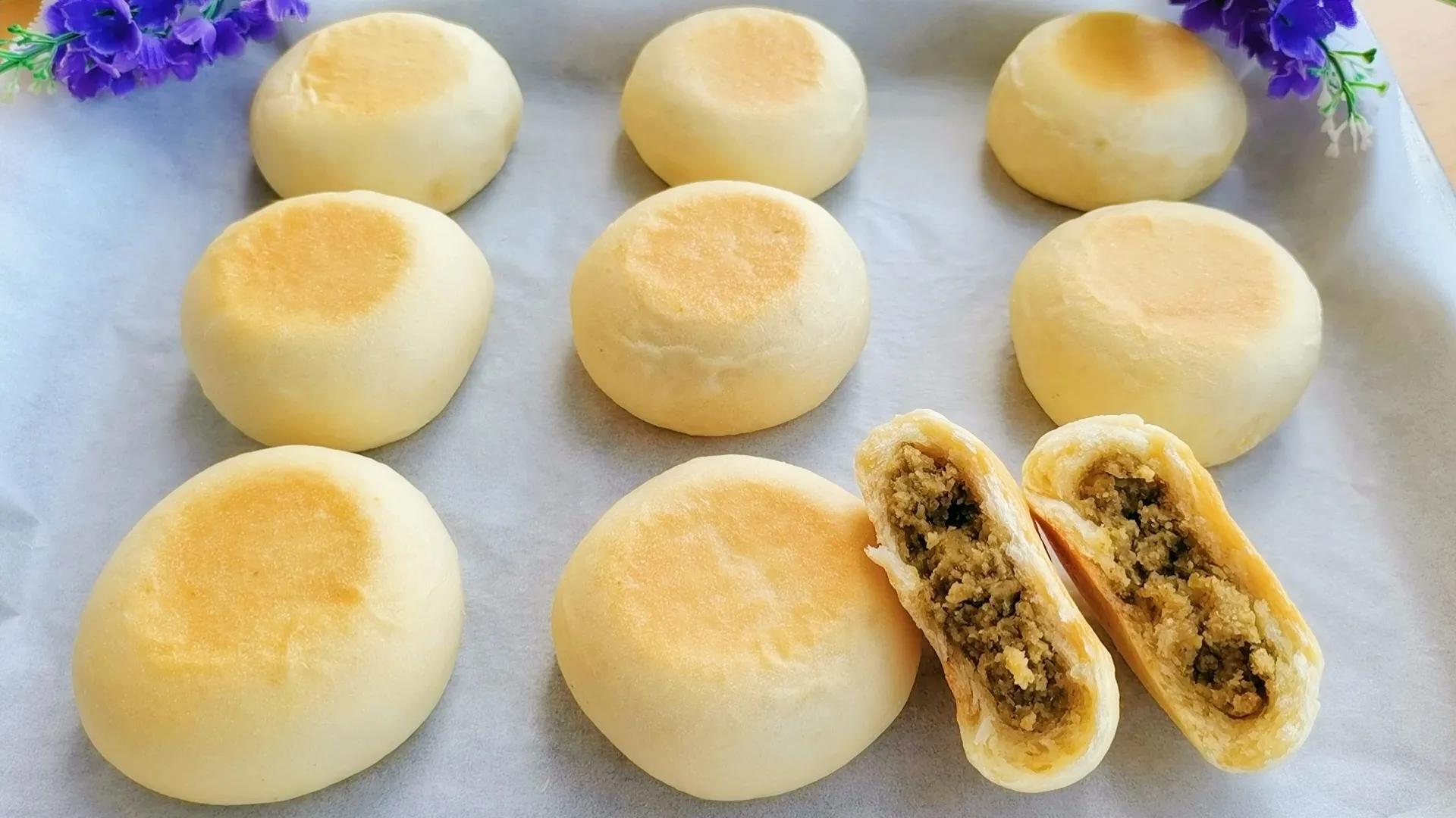 炎炎夏日多吃绿豆饼,又酥又有嚼劲的绿豆饼