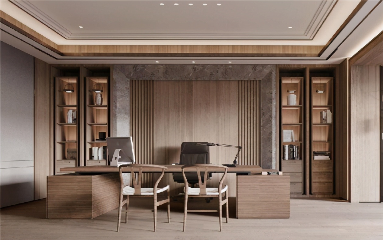 独栋领导办公室装修案例欣赏,一般老总办公室装修效果图