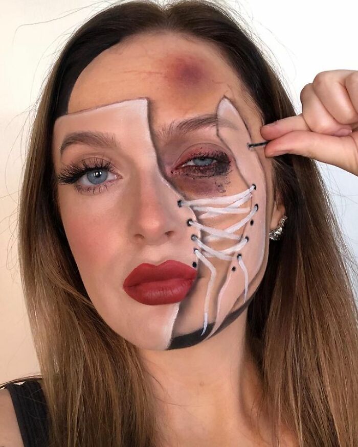 变脸化妆的正确方法,化妆竟然可以改变脸型