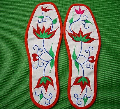 好看刺绣鞋垫花样图案大全,手工刺绣鞋垫花样初学者