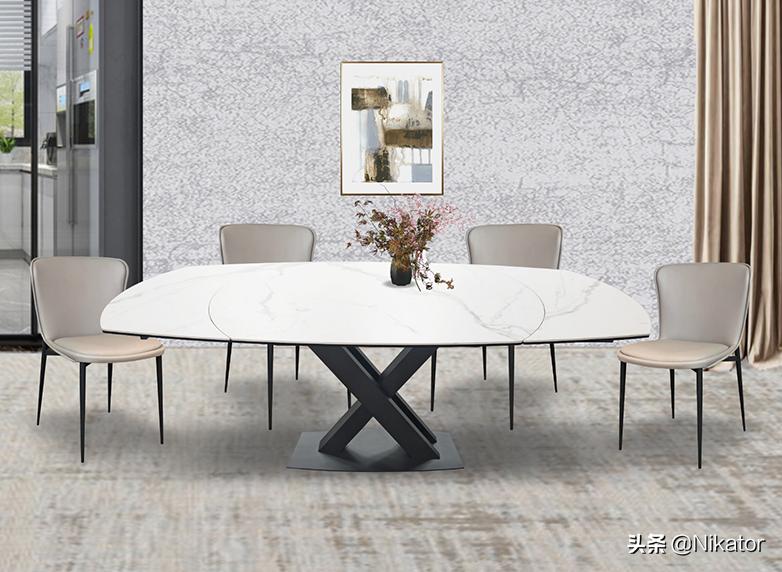 美式装修餐桌用圆的还是方的,餐厅较大餐桌选方的还是圆的好