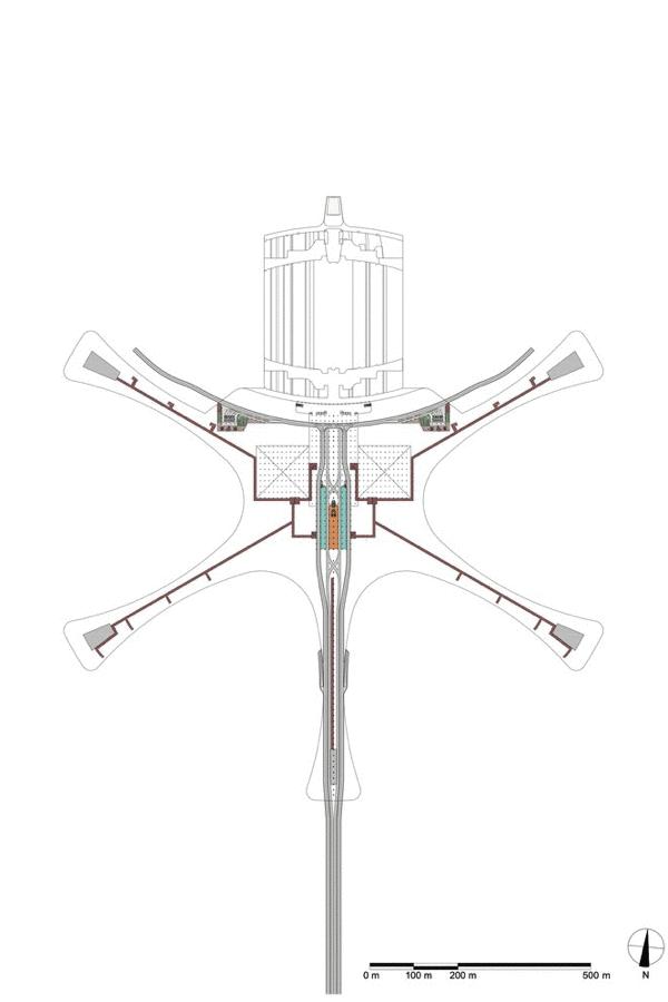 大兴机场内部平面示意图,北京大兴机场设计效果图