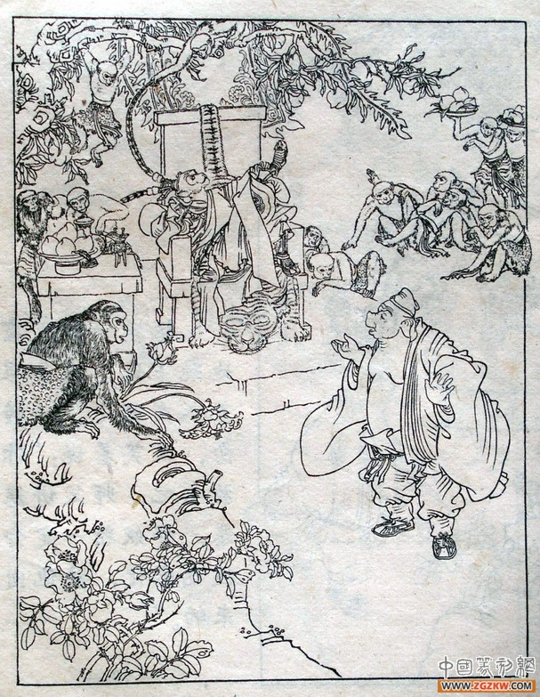 《西游记》之三打白骨精背景图,西游记三打白骨精文字版图文