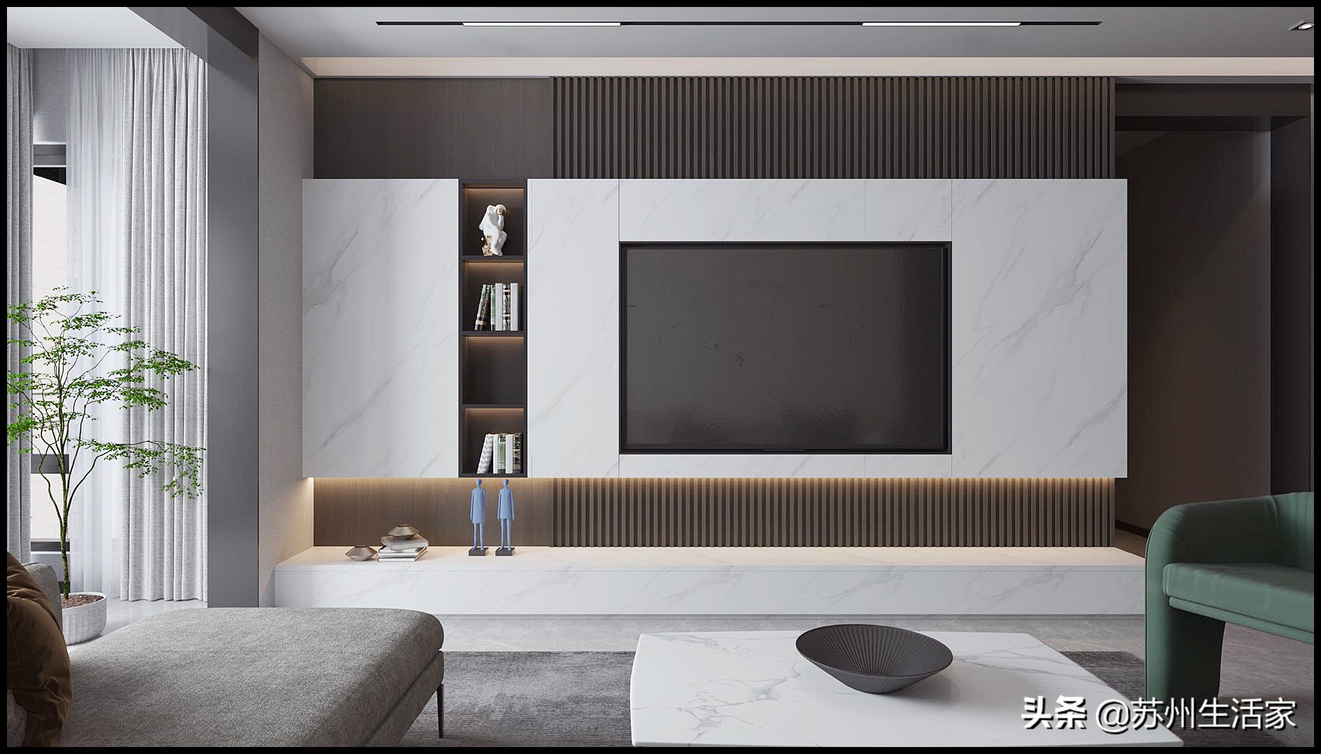 133平米居住怎么样,132平现代简约风禅意般的生活享受