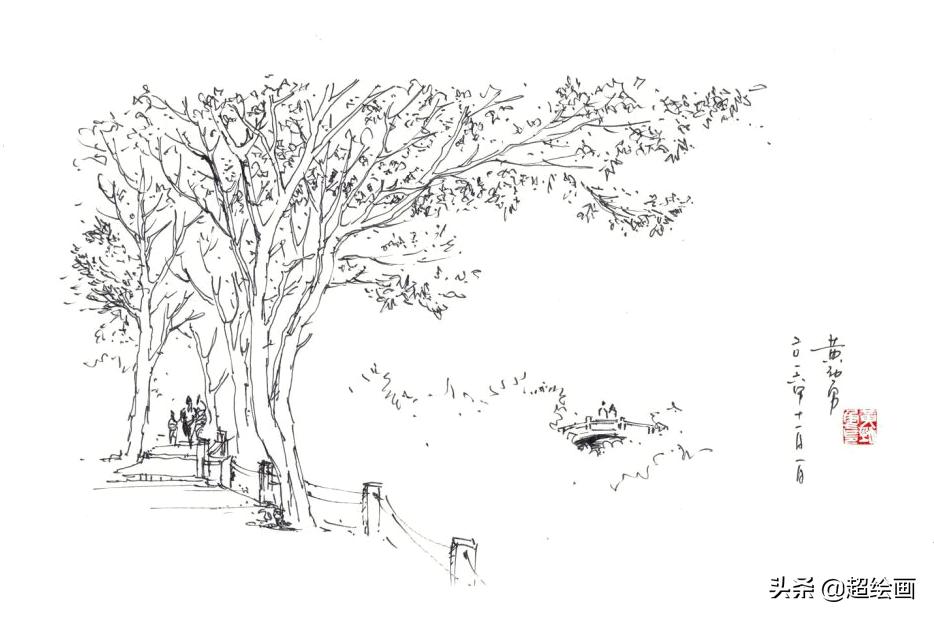 十大顶级钢笔画速写,钢笔速写100幅图片