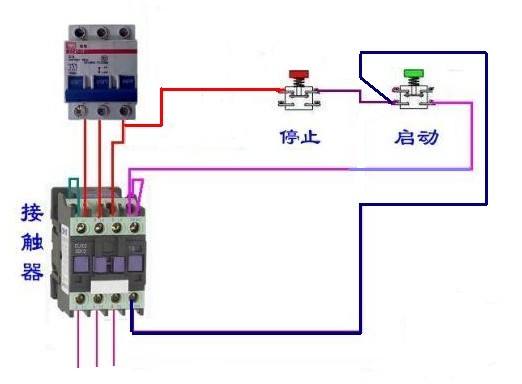 接触器的各种接法,接触器的正确接法图
