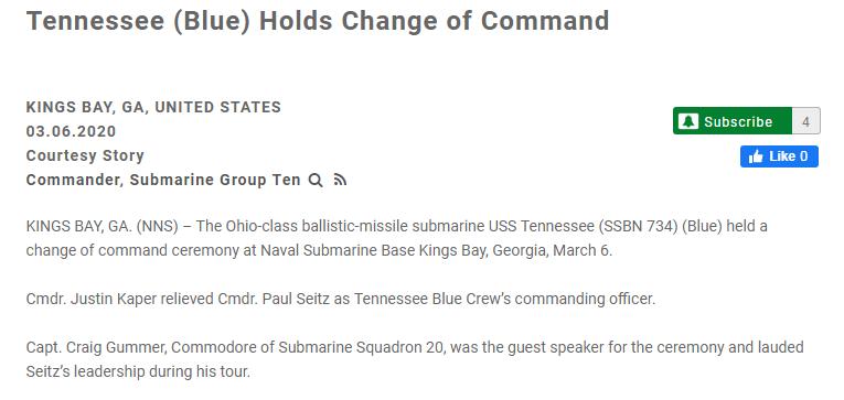 美国田纳西灵异事件,美田纳西号核潜艇现状