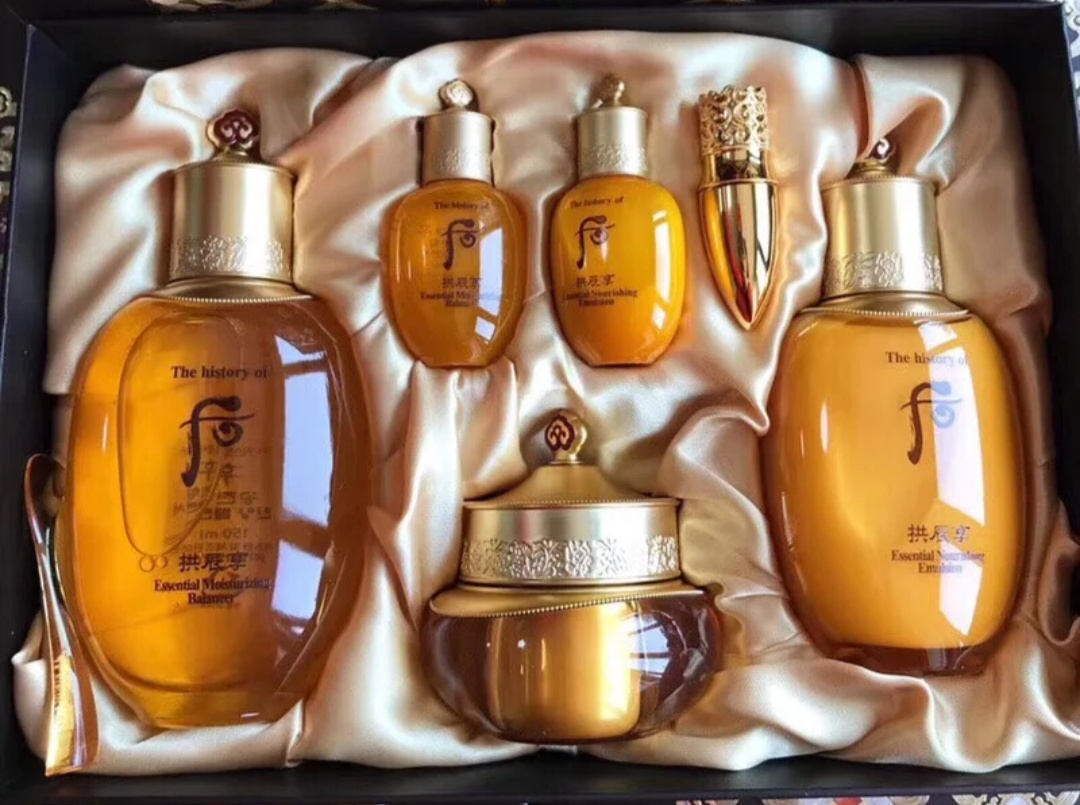 whoo化妆品套装系列天气丹,whoo天气丹花献水乳三件套