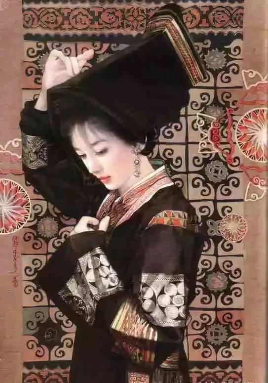 五十六个民族五十六枝花画,五十六个民族人物画高难度