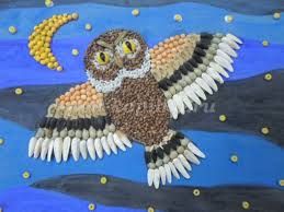 儿童手工五谷杂粮拼画,手工拼贴画教程简单又漂亮