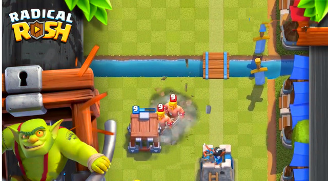 皇室战争哥布林牢笼的讲解,哥布林牢笼vs野蛮人