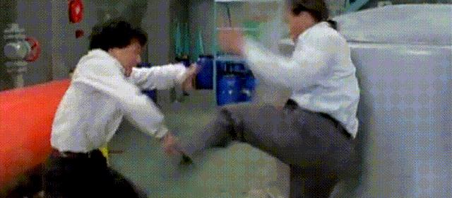 成龙元彪洪金宝甄子丹李连杰电影,李连杰和成龙的武打动作对比