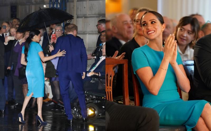 梅根闪亮登场,梅根退出王室后首秀