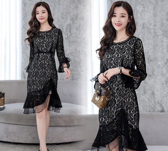 今年最流行的春款长袖连衣裙搭配,春秋长袖连衣裙小清新减龄
