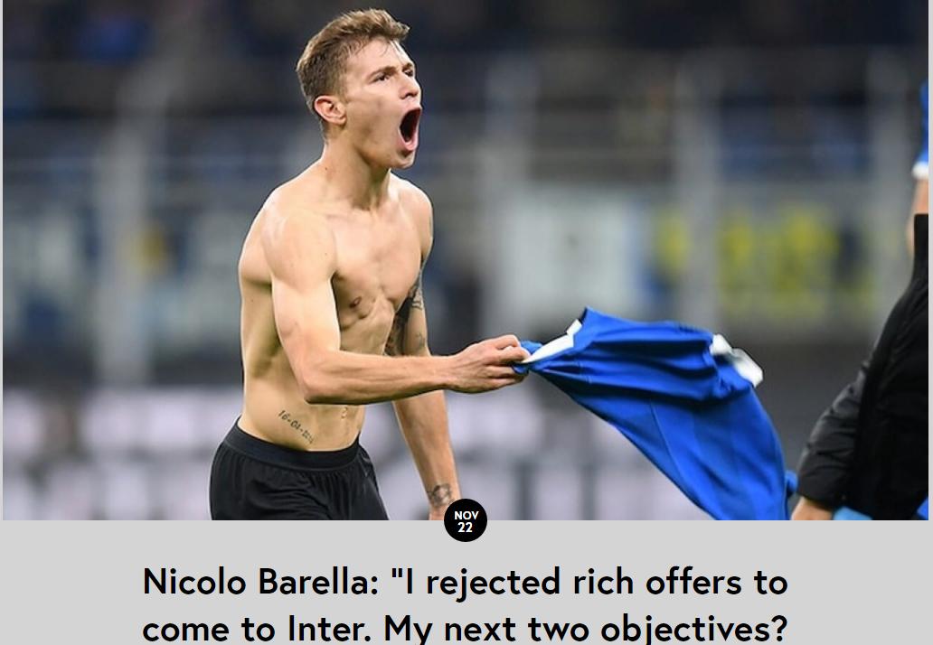 奇人11岁许愿：夺世界杯+称霸意甲+加盟国米后为投蓝黑“降薪”