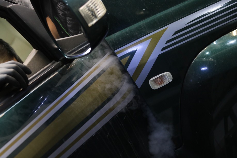 怪兽修车:修复一辆09款中东版丰田霸道,最终旧车变新车