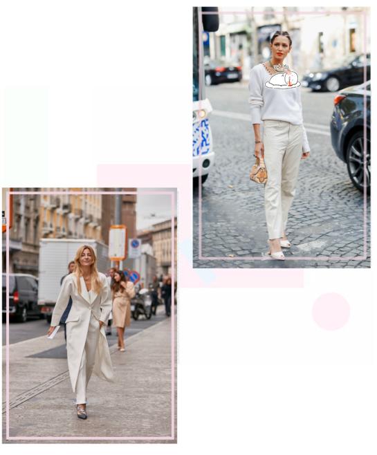 今年流行奶油风穿搭,秋冬奶油色穿搭