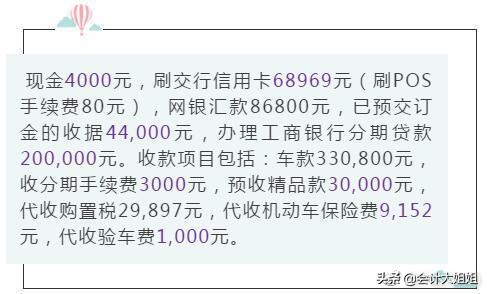 汽车4s店会计常见分录,汽车4s店会计分录大全