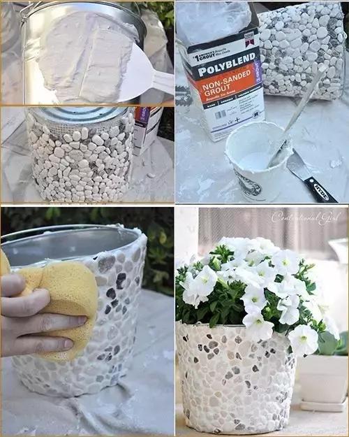 用老青砖挖空自制花盆的方法,塑料瓶自制免浇水的花盆方法