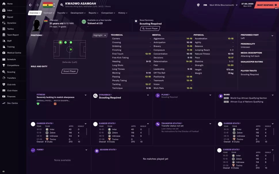 fm2021边锋和内锋哪个好,fm2021潜力球员排名