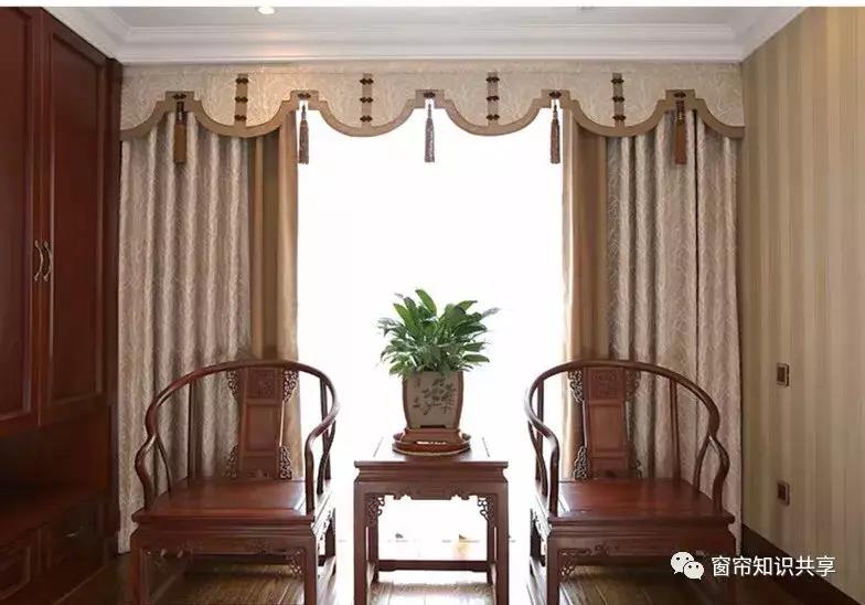 新中式25公分的帘头造型,新中式帘头尺寸