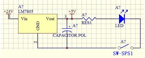 发光二极管交替闪烁电路图原理,2个发光二极管交替闪烁