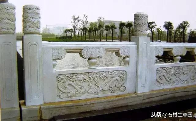 100种石材栏杆图片大全,汉白玉石柱栏杆多少钱一米