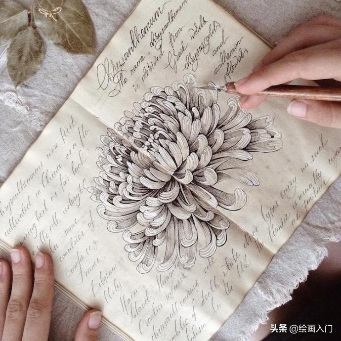 用铅笔画水墨人物画,用蘸水的笔画画图片